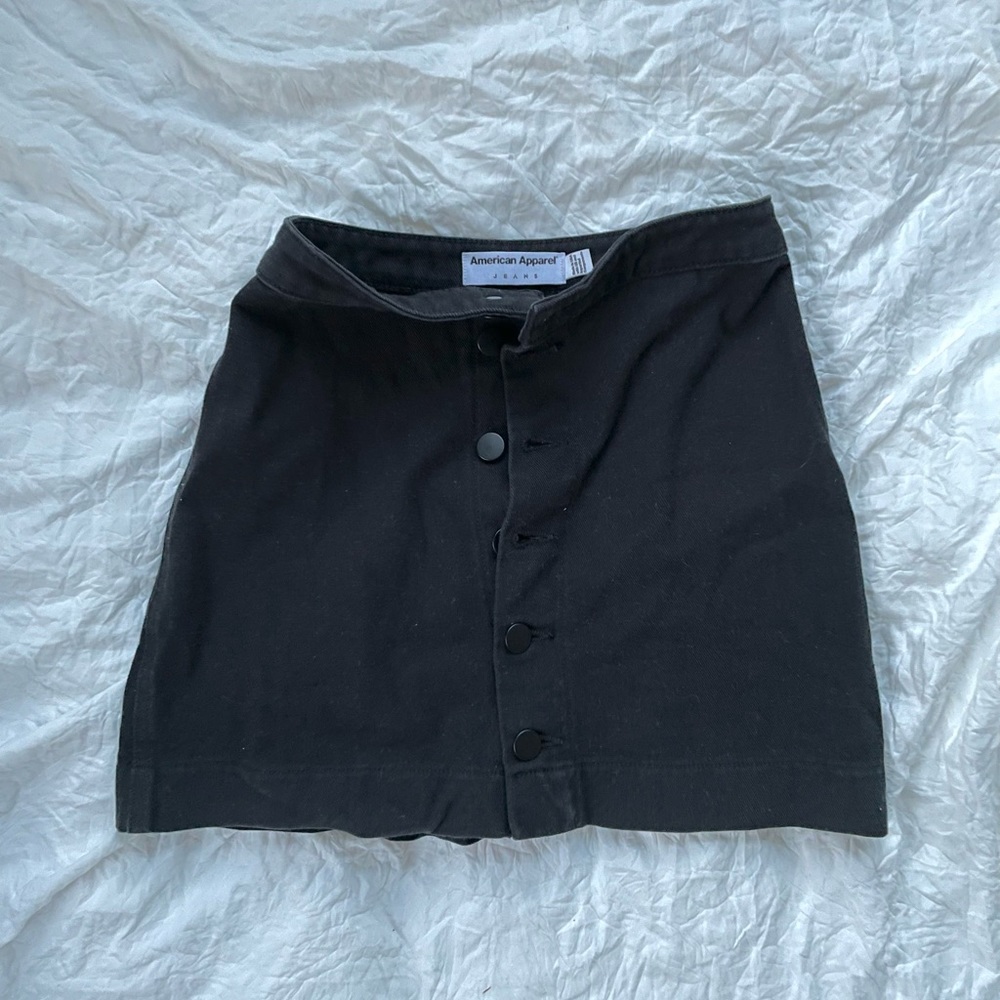 American Apparel Button Up Mini Skirt